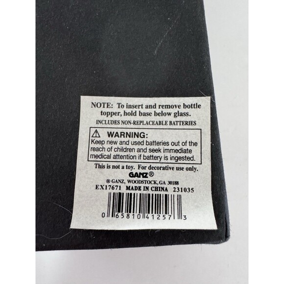 Frosted Cardinal Bird Light Up Wine Stopper Barware Christmas Holiday WORKS - Picture 6 of 6